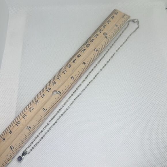 Effy Silver and Purple Gemstone Necklace - Picture 2 of 3